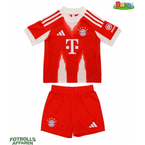 Bayern Munich Hemmaställ Barn 2025-26 Kortärmad (+ Korta byxor)